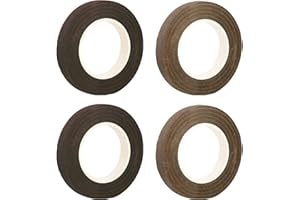 Woohome Flora Lot de 4 rubans crêpon pour fleuriste - Fil de crépon - Décoration pour bouquet de fleurs - Bricolage