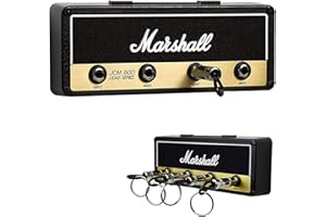 MYSHELL Key Holder Wall Mounted, Key Chain Guitar Amp Hook Wall Mounting (Black Keychain Set)