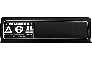 ‎THOMATEX Thomatex® KFZ Kombitasche (3in1) 2025/2026 [DIN 13164-2022] – Lange Haltbarkeit – Erste-Hilfe-Set mit Warndreieck & Warnweste – Schwarz