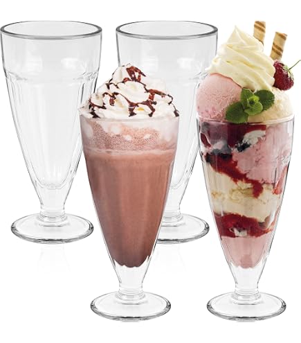 Lot De 4 Cuillères à Soda Long Manche En Acier Inoxydable - 19cm Pour Latte, Café, Glace, Cocktails Et Verres Hauts