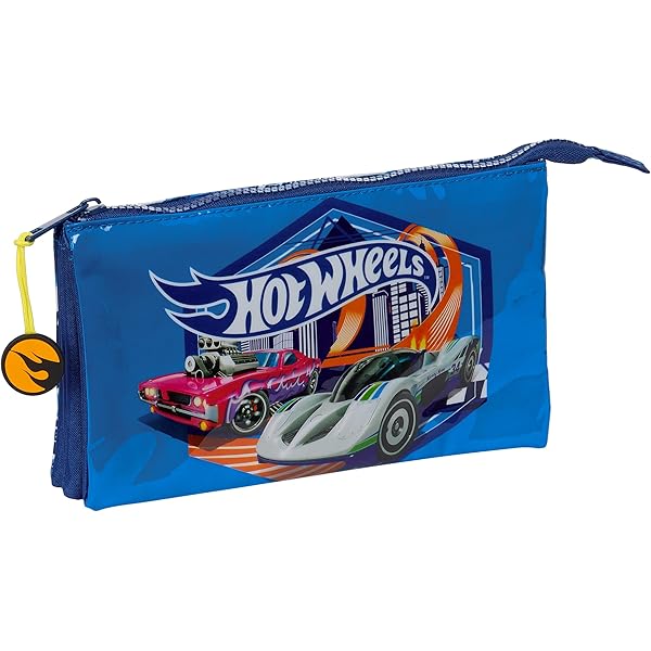 Undercover Hot Wheels Backpack with Front Pocket and Padded Shoulder Straps Approx 31 x 25 x 10 cm, blue