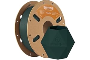 ERYONE Filament PLA o grubości 1,75 mm, do drukarki 3D, tolerancja +/- 0,03 mm, 1 kg/szpula, matowy czarno-zielony (Forest Green)