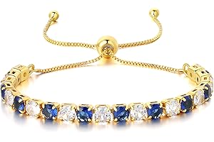 LOVANS Bracelet pour femme, bracelets plaqués or avec Zircone, Bracelet Réglable Femme,Bijoux Femme cadeau fête des mères cadeau anniversaire femme