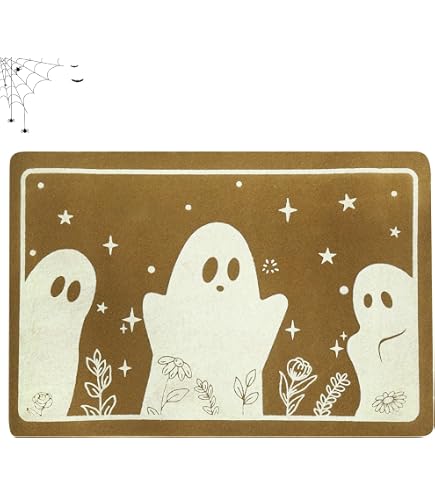 Halloween Fußmatte Mit Skelett-Muster – 40x60 Cm, Rutschfest Für Drinnen & Draußen