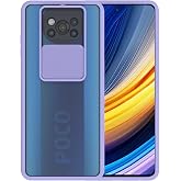 GGM GİYİM & AKSESUAR Xiaomi Poco X3 ile Uyumlu Arkası Mat Yapıya Sahip S&uuml;rg&uuml;l&uuml; Kamera Korumalı Silikon Kılıf (Lila)