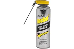 Rocket TT Super Tube Lubricant Spray 450ml | Rust Remover & Anti-Corrosion Maintenance Spray | Penetrating Oil for Seized Bolts,Tools, Bikes & Garden Equipment | Water-Resistant Protective Coating