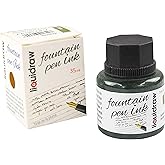 Liquidraw Fountain Pen Ink Bottles 10 Assorted Colours 35ml Inks Suitable for Calligraphy Ink Dip Pen Ink Available Black, Bl