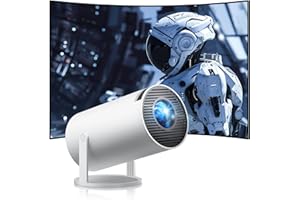 SESENO Mini Beamer, 4K Full HD 1080P 180°Dreh Tragbarer Projector, Klein Videoprojektor Unterstützt 2.4/5G Dual WiFi und Bluetooth 5.0, mit Android und IOS 11.0 Heimkino Smart Beamer