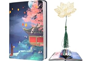 MEIYIFAN Diario di scrittura bianco colorato per donne, taccuino a pagina normale sfoderato, diario personale con copertina rigida, taccuino con illustrazioni a colori, regalo per ragazze, 13x18 cm, 112 pagine