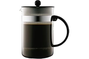 Bodum 1582-01 bistroNOUVEAU zaparzacz do kawy (French Press System, nadaje się do mycia w zmywarce), 1,5 litra, czarny