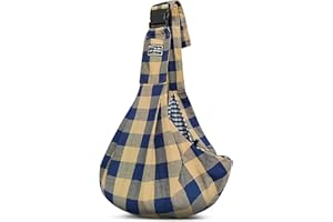 FLOVIPPET Transportín para Perros, Bolso Bandolera para Mascotas sin Manos para Gatos y Perros Pequeños, con Correa de Hombro Ajustable, Bolsa de Malla Transpirable para Exterior (Caqui A)