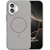 Microsonic Apple iPhone 16 Kılıf MagLeather Pro Gri [iPhone 16 ile Uyumlu Kılıf - Gri]