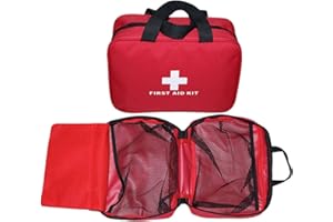 AOUTACC Trousse Vide de Premiers Soins en Nylon, Sac de Premiers Secours Compact et léger pour Les urgences au Bureau à Domicile Voiture Bateau Camping randonnée (Sac Uniquement)