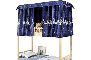 NICEYEA Bettvorhang Etagenbett Zelt Vorhang Blackout Vorhänge Moskitonetz Hochbett Schlafzelt Schlafsaal Mid-Sleeper Bett Zelt Vorhang Tuch Staubdicht Moskito für Studentenwohnmein Kinderzimmer Kinderbett