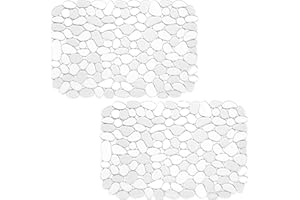 JDIEOQA 2pcs Cocina Protector Mats Hollows Drenaje Silicona Almohadilla antideslizante Superficies Fregadero Dolor