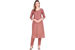 Ladyline Robe Kurta brodée à paillettes avec pantalon pour femme (REKP NLLKP)
