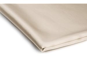ORIENT FASHION Tissu Satin Mince Extensible 50 x 150 cm (Beige Clair Nr 3)
