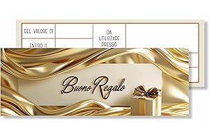 GHIBLI 25 Buoni Regalo, Biglietti Omaggio Eleganti, Gift Card Cartoncino da Compilare, Voucher Personalizzabili Offerte o Sconti Clienti, Coupon Negozi Estetista Parrucchiera Gioielleria Studi