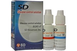 Solución de Control para calibrar el monitor de glucosa SD Codefree - Parámetros bajos y altos
