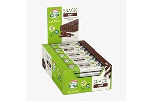 Enervit, Enerzona Protein Snack 40-30-30 Gusto Noir Cioccolato Fondente, 30 Barrette Proteiche da 33gr Dieta a Zona con Proteine del Latte e Fibre, Senza Olio di Palma