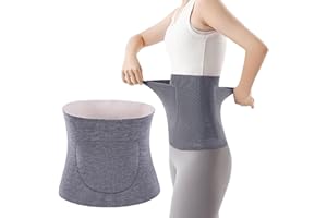 Cecailin nierenwärmer damen，nierengurt für den Winter，Elastisch Taille Unterstützung，Kaschmir Rückenwärmer，Mit zwei versteckten Multifunktionstaschen，Umstands-Bauchbänder