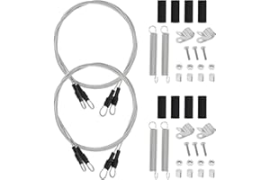 SG Store 2 juegos de cuerda de acero para coche RC compatibles con Trx4 Axial Scx10 D90 D110 1/10 Cuerda de protección de coche y clip de fijación de metal