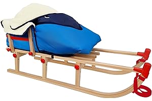 Davos V-22-115 Wooden Folding Sledge with Choice of Accessories