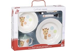 Vulli 470007 Sophie la Girafe - Set Hora de la Comida del Globos de revisión, Melamina, Unisex