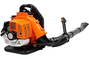 eSkde Professional Back Pack Petrol Leaf Blower 43cc High Power Easy Start with Turbo Nozzle BPL430-S9