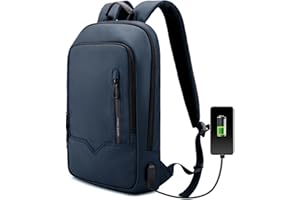 HEROIC KNIGHT Sacs à Dos pour Ordinateur Portable 15.6 Pouces PC Portable Impermeable Pour Femme Hommme Léger Voyage Affaire Loisir Scolaire (11L Bleu)