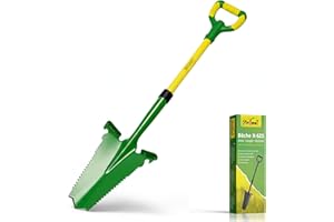 Xforst Bêche Pelle de Jardin SZ3, Coupe Racine avec Manche ergonimique en Fibre de Verre, idéale pour Le Jardinage et Les travaux exterieurs.