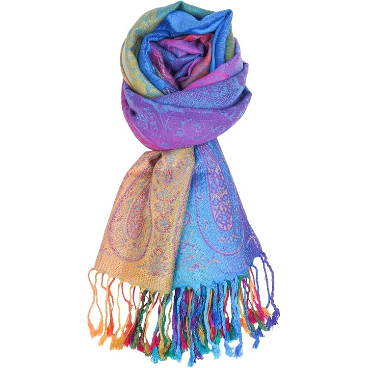 Echarpe Foulards Femmes 1Pcs Echarpe Style Ethnique Longue