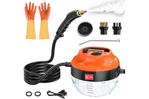 CAYAMA Steam Cleaner 2500W Handheld Steam Cleaner for Kitchen, Handheld Portable Steam Cleaner for Home Use, Handheld Clean Steamers for Cleaning Upholstery, Bathroom, Grout and Tile, Car Detailing