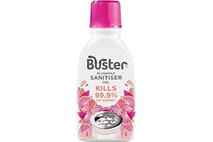 Buster Sanitiser Gel Berry, 300ml – Stop Smelly Plugholes, Sinks & Drains - Removes Stains & Kills 99.9% Germs - Fast Acting - Long Lasting Sink & Drain Freshener