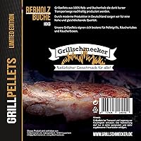 Grillschmecker Grillpellets Rebholz/Buche - Holzpellets aus 100% Hartholz für Pelletsgrill, Räucherboxen und Smoker - 10…