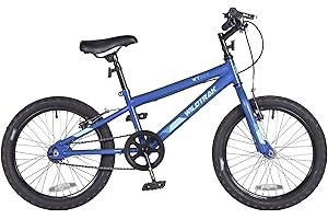 Wildtrak - Bicicleta 18 pulgadas para niños 6-8 años con frenos ajustables - Azul Eléctrico