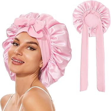 Trocken-Haarkappe Aus Superfasern – Ultrasaugfähig, Schnell Trocknend, Mit Knopfverschluss (Rosa)