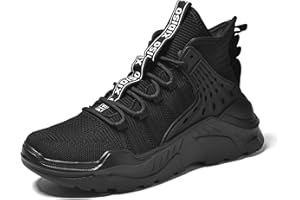 FUSHITON Scarpe Uomo Scarpe da Ginnastica Corsa Scarpe Alte Sneakers Tennis Scarpe Casual Sportive Alte