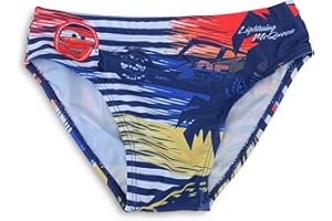 SUN CITY Costume da Mare Disney Cars Ufficiale Saetta per Bambino Slip Bagno Piscina 4200