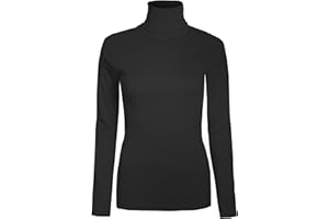 Brody & Co. Womens Roll Necks Ladies Polo Neck Tops Exclusively Plain Winter Ski Quality Stretch Jersey Cotton