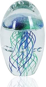 Mundgeblasene Glas Oktopus Statue - Bunte Meerestier Skulptur