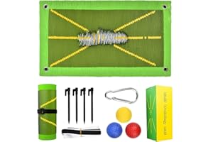OTYMIOW Golf Trainingshilfen Mat Set - Golf Trainingsmatte Golf Training Mat for Swing Detection Batting Golf-Trainingsmatte zur Schlagerkennung Golf Übungsmatte für Indoor Outdoor Training Golf Matte 50*25cm