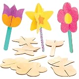 Baker Ross – Set Creativo Per Bambini 4 In 1: Scrigno, Spada, Casetta Uccelli E Kit Punto Croce In Legno - 4