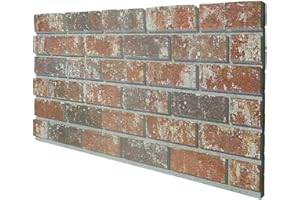 SIGNORBIT Pannello Finto Mattone Ricostruito in Polistirolo Resinato Misure 100 cm X 50 cm Spess. 2 cm - pannelli isolanti termici