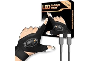 HANPURE Idee Cadeau Noel Homme Original - Cadeau Papa Pere Papy Cadeau Homme Original Utile Cadeau Secret Santa Calendrier de l'avent Homme Cadeau Noël Cadeaux Hommes Idée Cadeau Gadget Insolite Gants LED