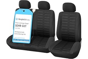 upgrade4cars Housses de Siège de Camion Avant Universelle Noir | Housse de Sieges Auto Universel pour Conducteur et Passager | Accessoires Interieur Gadget