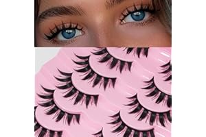 AKARABEAUTYLASHES AKARA Ciglia Finte Naturali 7 Paia 3D Ciglia Finte False Eyelashes Visone Artificiale (3D-BN12)