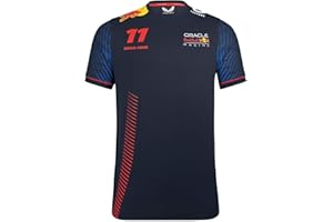 CASTORE Red Bull Racing F1 Team Sergio Perez 11 Formula Camiseta Oficial Formula 1 - Azul