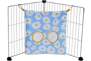 Kavee Hay Sack for Guinea Pig (Daisy) | Guinea Pig Hay Bag | A Must-Have Accessory To Keep Hay Fresh and Your Beloved Pet's Cage Clean | Made of Cotton & Fleece | Machine Washable | 30cm x 30cm