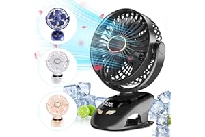 MEBIUSYHC Petit ventilateur de bureau USB portable à clipser,ventilateur de bureau à vent puissant,ventilateur personnel silencieux,rotation à 90 °,ventilateur de table pour la maison,le bureau (noir)